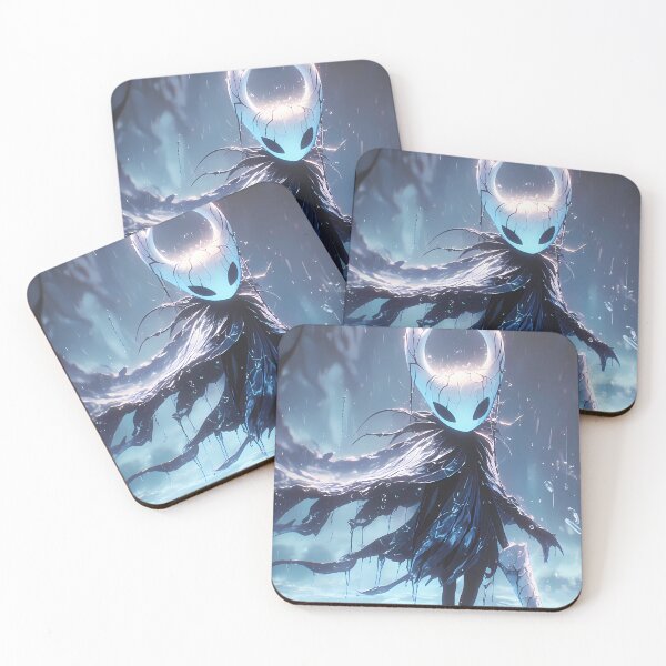 Item preview, Hollow Knight Hollow Knight Rainy Blue Glow Dark Fantasy Cloak Scene designed and sold by mildaclairmo.