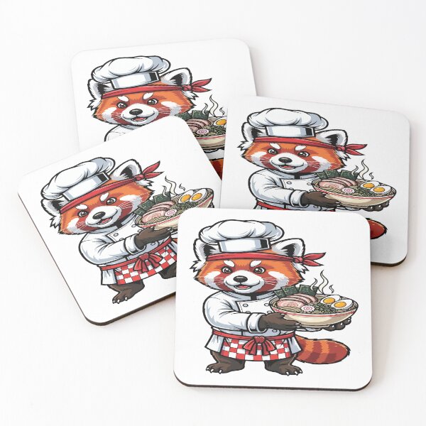 Item preview, red panda eating ramen designed and sold by Uglyandcute.