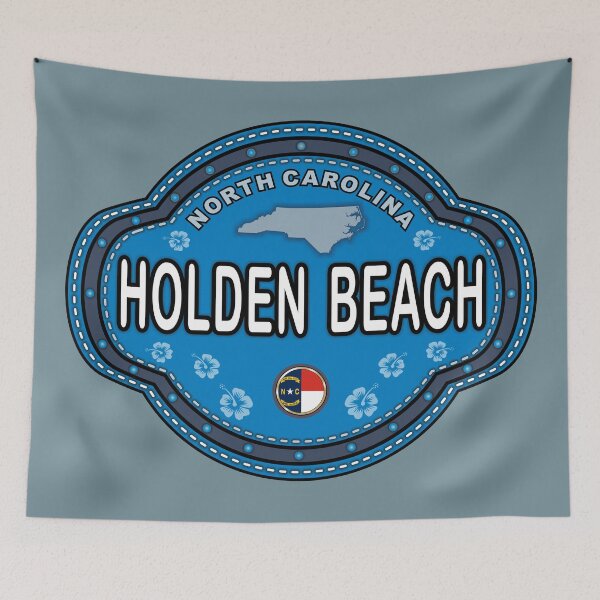 Item preview, Holden Beach North Carolina stitching effect emblem designed and sold by studioss76.