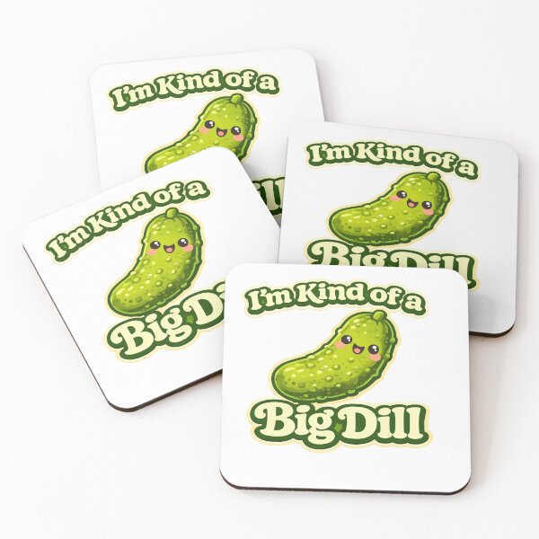 Item preview, I’m Kind of a Big Dill – Funny Cute Pickle Pun Sticker designed and sold by EastEndTownie.