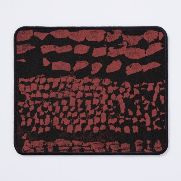 Item preview, Three Grains Textured Monoprint - Coal + Ruby designed and sold by Irene Estelle.