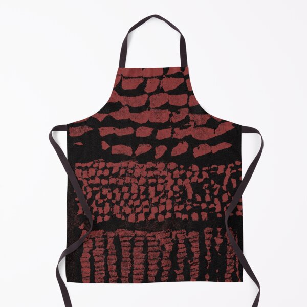 Item preview, Three Grains Textured Monoprint - Coal + Ruby designed and sold by Irene Estelle.