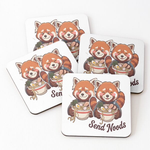 Item preview, red panda eating ramen designed and sold by Uglyandcute.