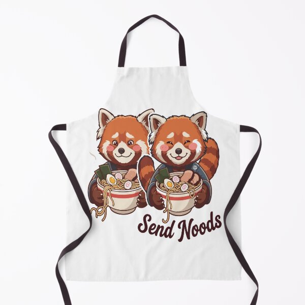 Item preview, red panda eating ramen designed and sold by Uglyandcute.