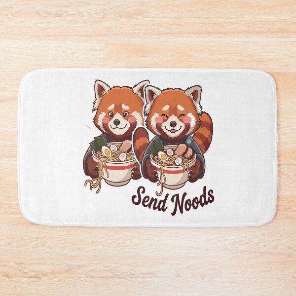 Item preview, red panda eating ramen designed and sold by Uglyandcute.