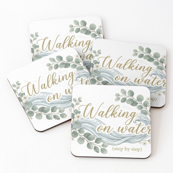 Item preview, Walking on Water" Christian Sticker - Faith & Nature Design designed and sold by ShoopingAn.