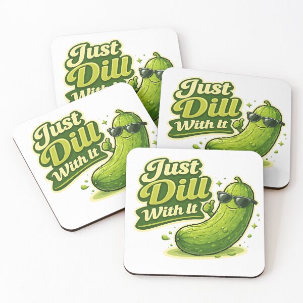 Item preview, Just Dill With It – Funny Pickle Pun Sunglasses Design designed and sold by EastEndTownie.