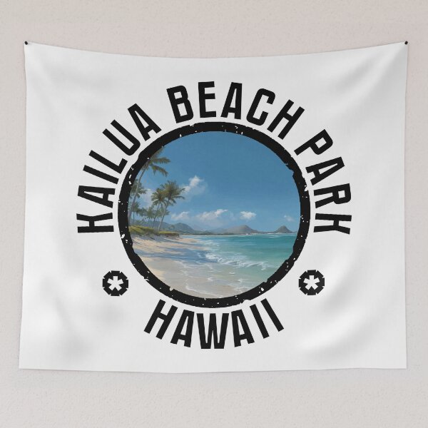 Item preview, Kailua Beach Park - Hawaii (with Black Lettering) designed and sold by VelvetRoom.