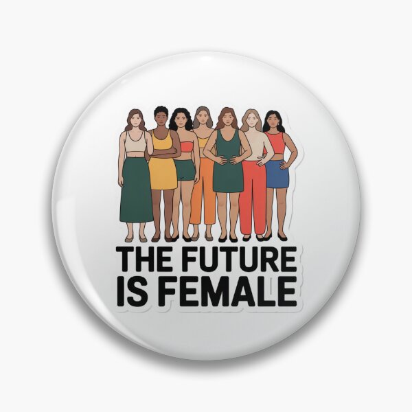 Item preview, The Future Is Female: Diverse Feminist Women Empowered Group Sticker designed and sold by AuroraPixelDa.