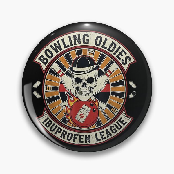 Item preview, Funny Bowling Oldies Ibuprofen League Retro Senior Gift designed and sold by Ali-printshop.
