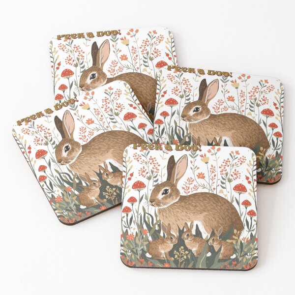 Item preview, Nordic Folk Art  Rabbit family designed and sold by Happy4uuuu.