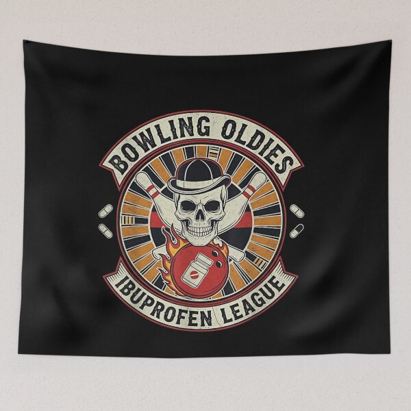 Item preview, Funny Bowling Oldies Ibuprofen League Retro Senior Gift designed and sold by Ali-printshop.