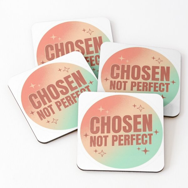 Item preview, Chosen Not Perfect" Motivational Sticker - Warm Gradient Design designed and sold by ShoopingAn.