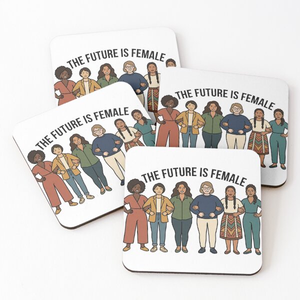 Item preview, The Future Is Female: Diverse Feminist Women Empowered Group Sticker designed and sold by AuroraPixelDa.