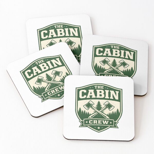 Item preview, The Cabin Crew – Vintage Outdoor Camping Badge Design designed and sold by EastEndTownie.