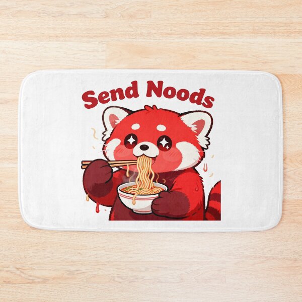 Item preview, red panda eating ramen designed and sold by Uglyandcute.