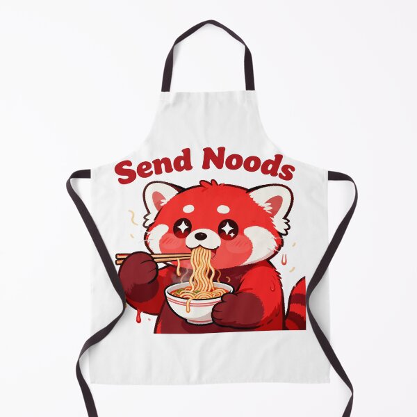 Item preview, red panda eating ramen designed and sold by Uglyandcute.