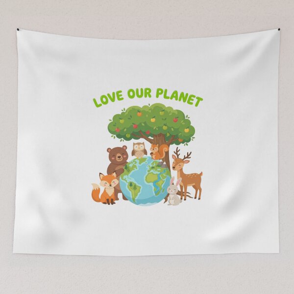 Item preview, Cute Animals Embrace Our Planet Earth designed and sold by chattsuede.