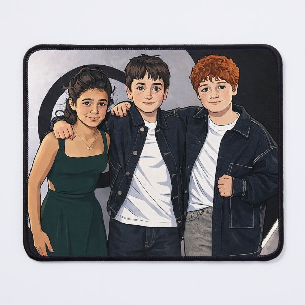 Item preview, Dominic McLaughlin, Arabella Stanton and Alastair Stout (fan art) designed and sold by PopCultureAndStuff.