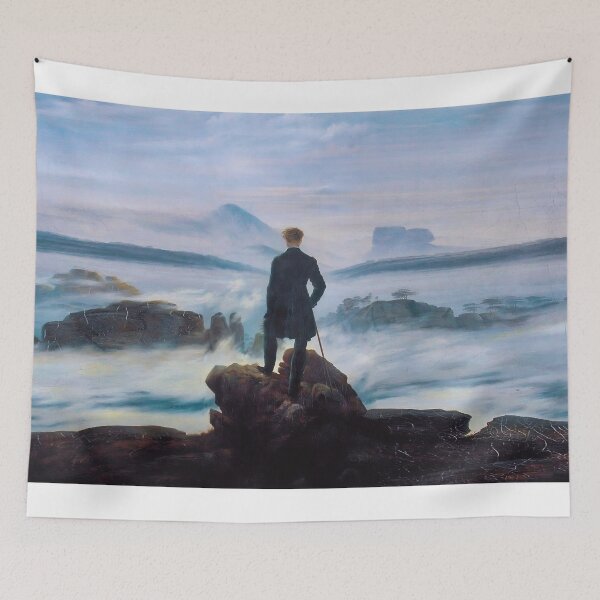Item preview, The Wanderer Above the Sea of Fog (1818) by Caspar David Friedrich designed and sold by stevepmp.