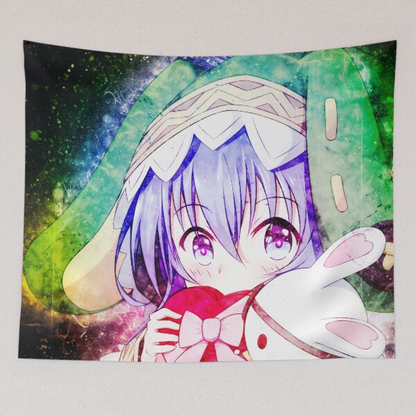 Item preview, Yoshino Himekawa Date A Live Cute Bunny Hoodie Galaxy Glow designed and sold by mildaclairmo.