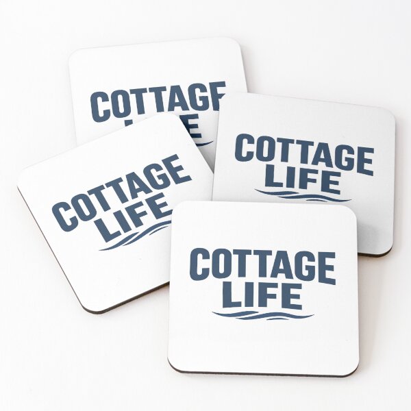 Item preview, Cottage Life – Minimal Lake House Typography Design designed and sold by EastEndTownie.