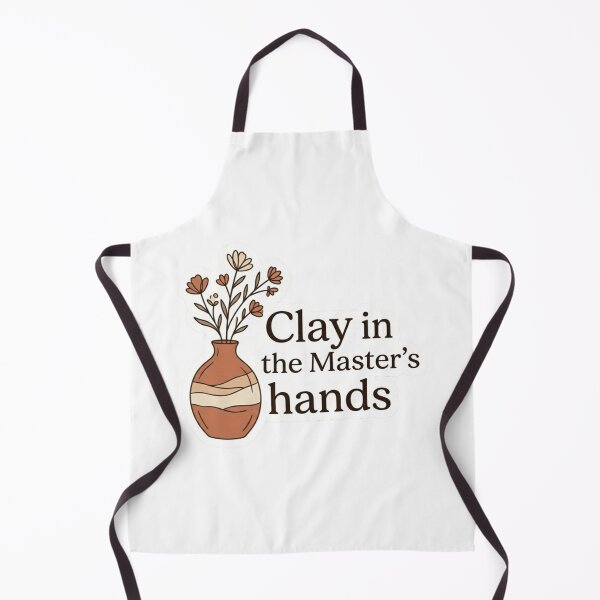 Item preview, "Clay in the Master's Hands" Christian Sticker - Botanical Pottery Art designed and sold by ShoopingAn.