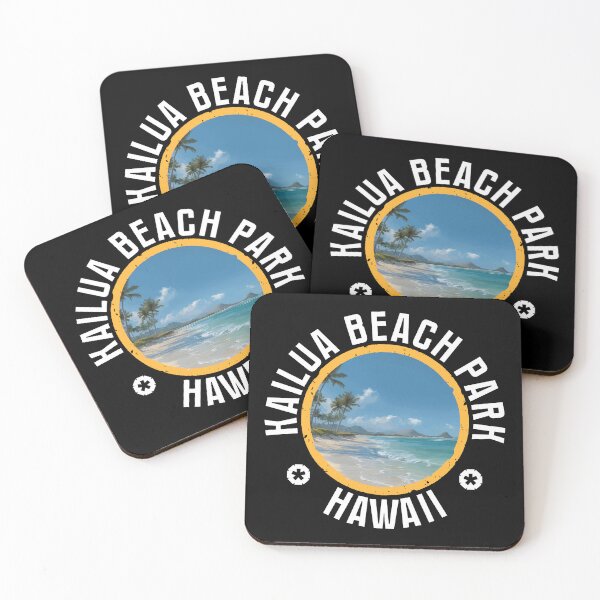 Item preview, Kailua Beach Park - Hawaii (with White Lettering) designed and sold by VelvetRoom.