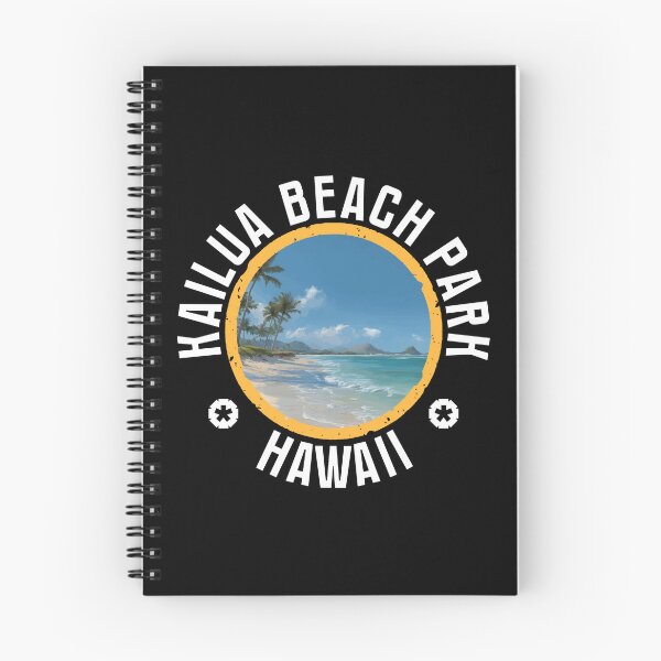 Artikelvorschau, Kailua Beach Park - Hawaii (mit weißer Schrift) entworfen und verkauft von VelvetRoom.