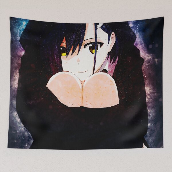 Item preview, Ichigo Darling In The Franxx Midnight Mood Anime Girl Portrait designed and sold by mildaclairmo.