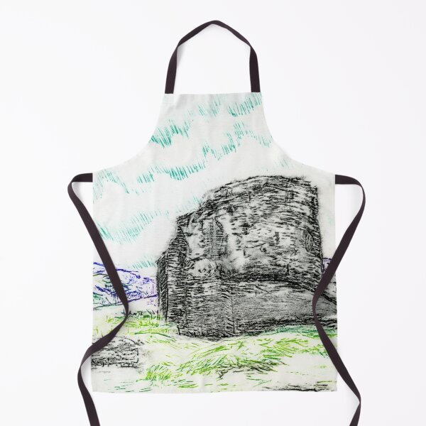 Item preview, Dry Point Print of Castell Dolbadarn Castle, Llanberis, North Wales in Woodies Colour Pencils designed and sold by LymphomaLass.