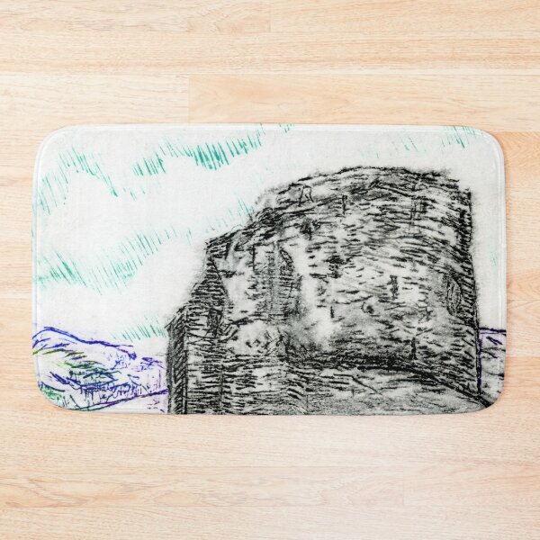 Item preview, Dry Point Print of Castell Dolbadarn Castle, Llanberis, North Wales in Woodies Colour Pencils designed and sold by LymphomaLass.
