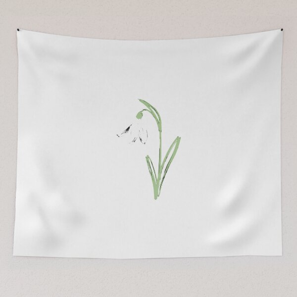Item preview, Elegant Botanical Snowdrop Sketch designed and sold by chattsuede.