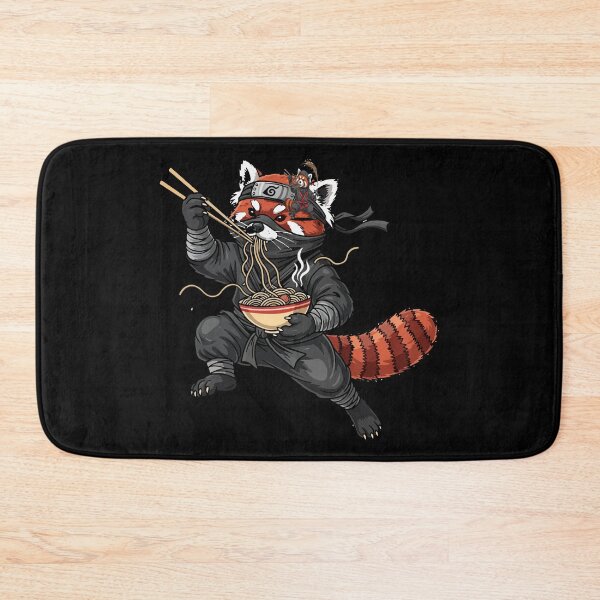 Item preview, red panda eating ramen In a Ramen-tic Mood designed and sold by Uglyandcute.