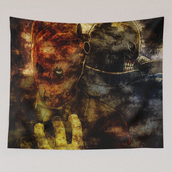 Item preview, Shin Dorohedoro Grunge Masked Shadow Portrait designed and sold by mildaclairmo.
