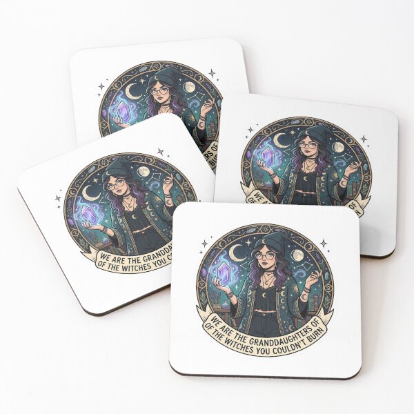 Item preview, "Granddaughters of the Witches" Modern Feminist Witch Sticker designed and sold by AuroraPixelDa.