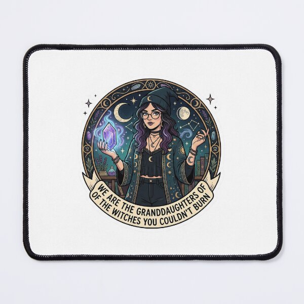 Item preview, "Granddaughters of the Witches" Modern Feminist Witch Sticker designed and sold by AuroraPixelDa.