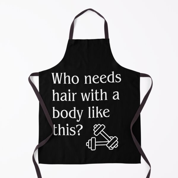 Item preview, Who needs hair with a body like this? Funny Gifts for Gym Lovers designed and sold by ToyStorm.