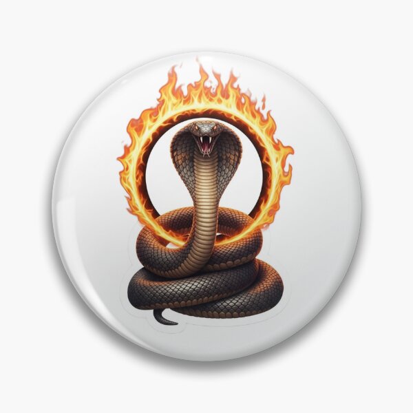 Item preview, Fire Cobra Snake with Flaming Ring designed and sold by Mojbin.