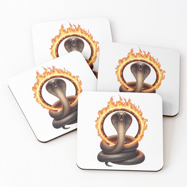 Item preview, Fire Cobra Snake with Flaming Ring designed and sold by Mojbin.