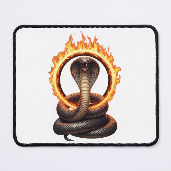 Item preview, Fire Cobra Snake with Flaming Ring designed and sold by Mojbin.