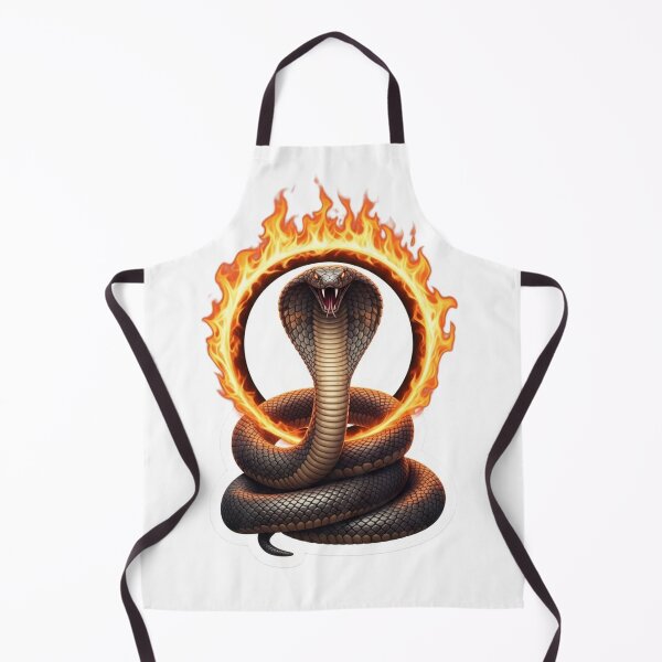 Item preview, Fire Cobra Snake with Flaming Ring designed and sold by Mojbin.