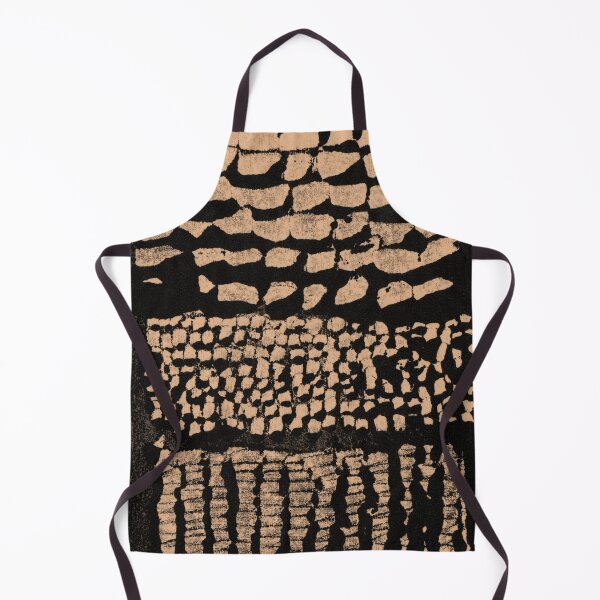 Item preview, Three Grains Textured Monoprint - Coal + Melon designed and sold by Irene Estelle.