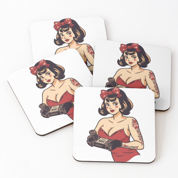 Item preview, Pin Up girl Playing Games designed and sold by Aimee2424.