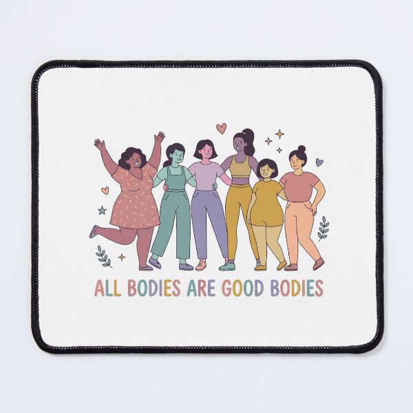 Item preview, "All Bodies Are Good Bodies" Diverse Women Body Positive Die-Cut Sticker designed and sold by AuroraPixelDa.