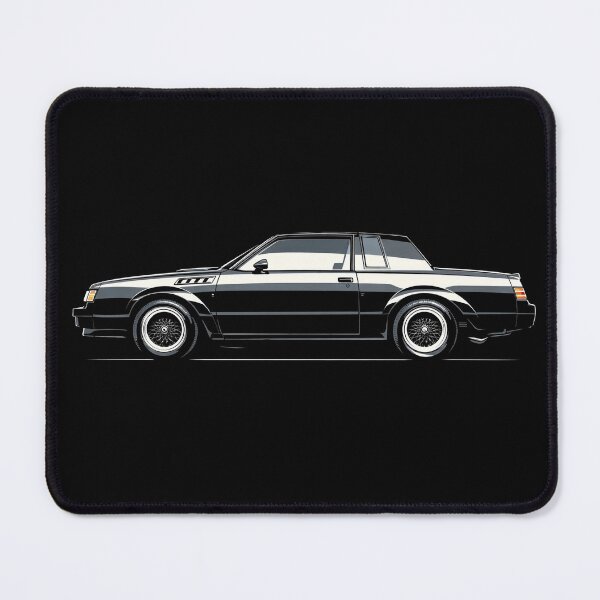 Item preview, 1987 Buick GNX – Black Turbo Muscle Car Side Profile Illustration designed and sold by Stinky Lincy's Apparel Company.