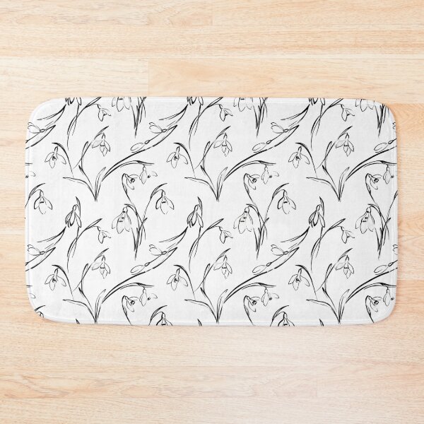 Item preview, Elegant Minimalist Brushstroke Snowdrop Flower designed and sold by chattsuede.
