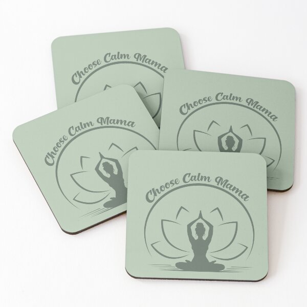 Item preview, Choose Calm Mama Lotus Yoga Silhouette Design designed and sold by Turiva.