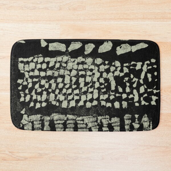 Item preview, Three Grains Textured Monoprint - Coal + Tea designed and sold by Irene Estelle.