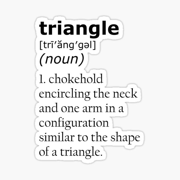 Triangle Definition Sticker